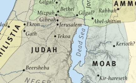 Tekoa Bible Map